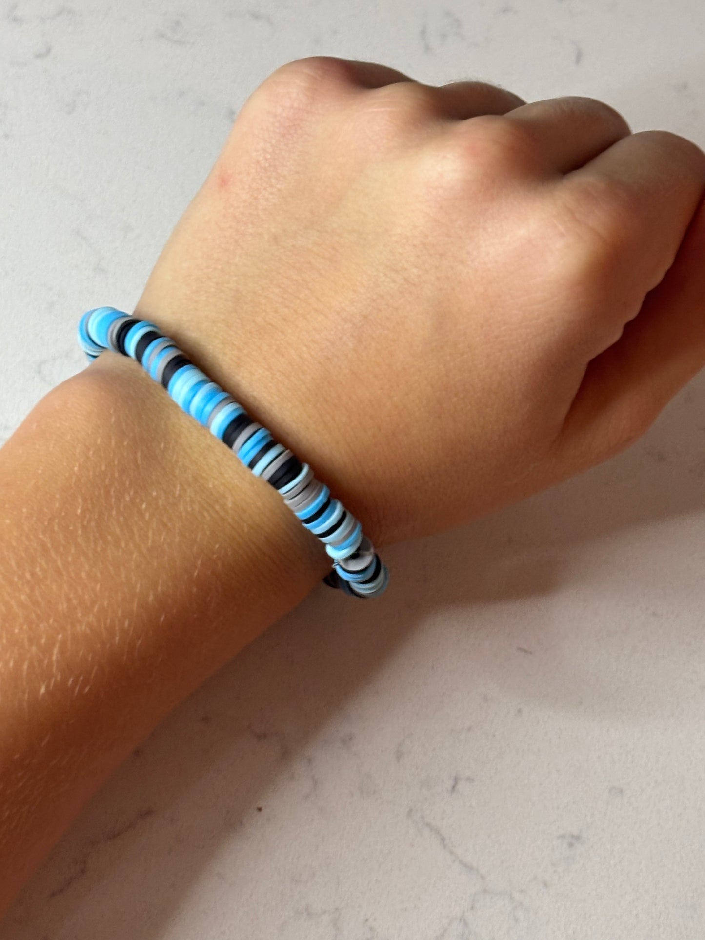 Penguin clay beaded bracelet