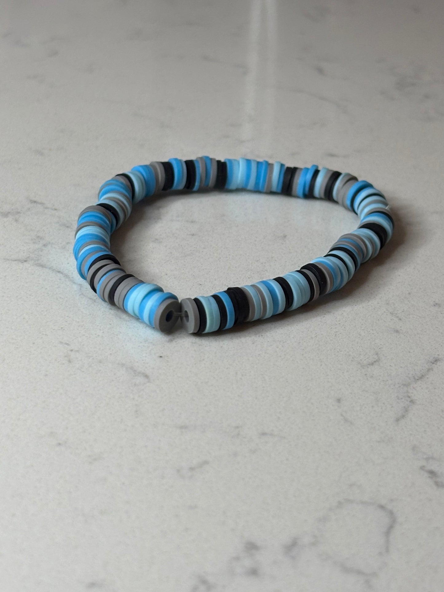 Penguin clay beaded bracelet