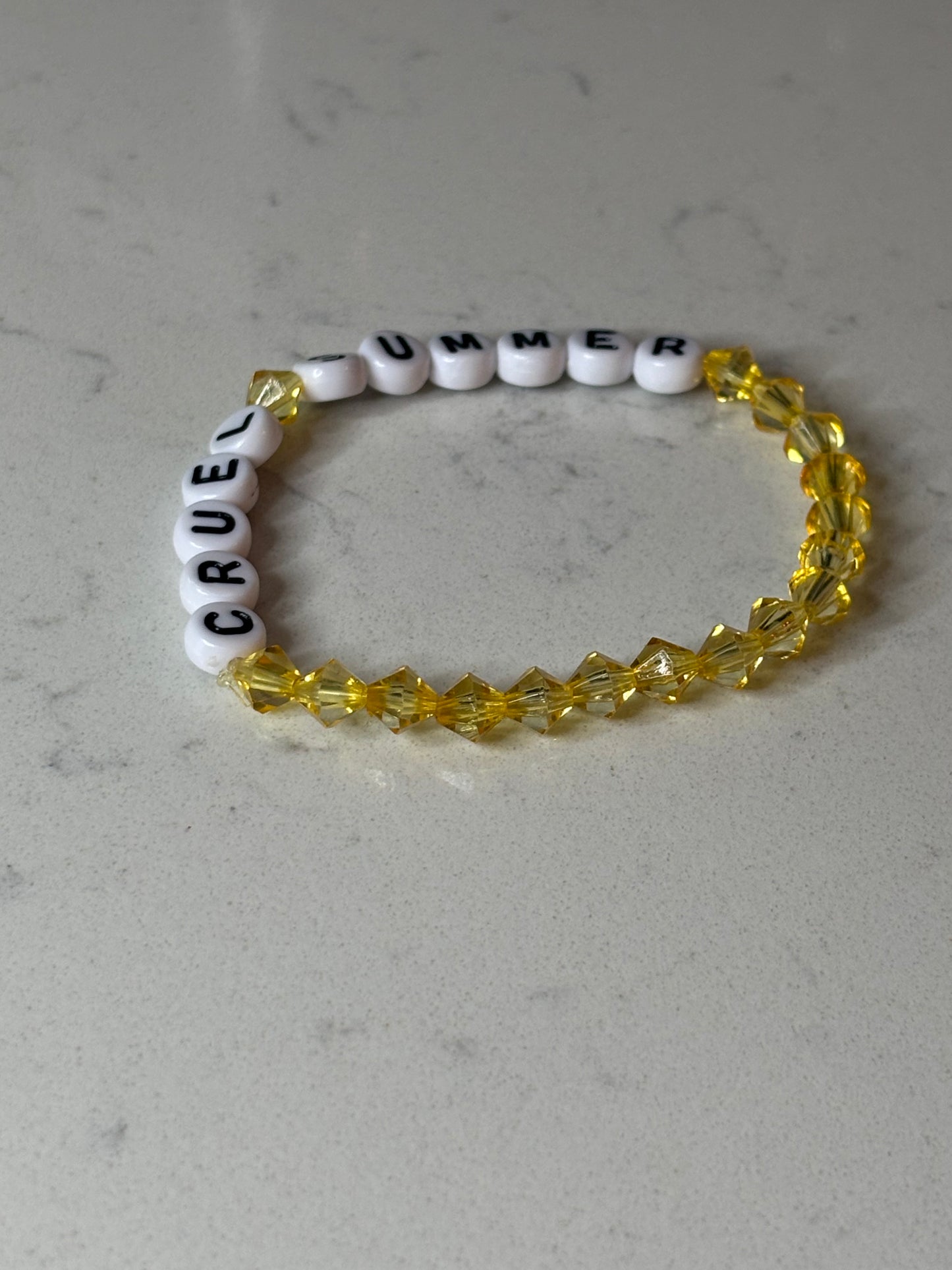 Cruel summer bicone beaded bracelet