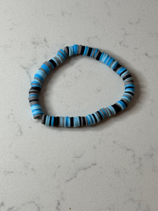Penguin clay beaded bracelet