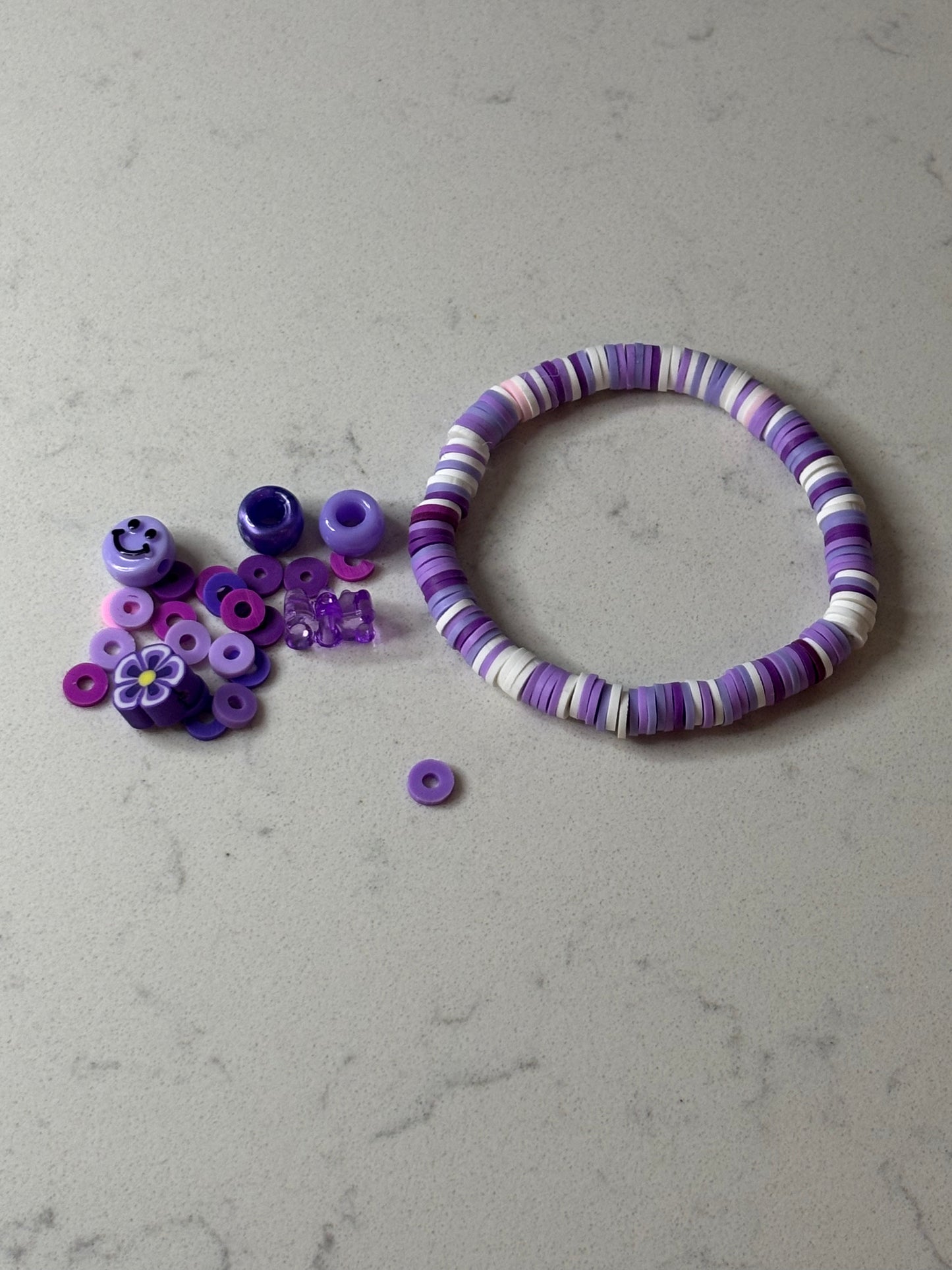 Purple bead confetti 9 scoop pack