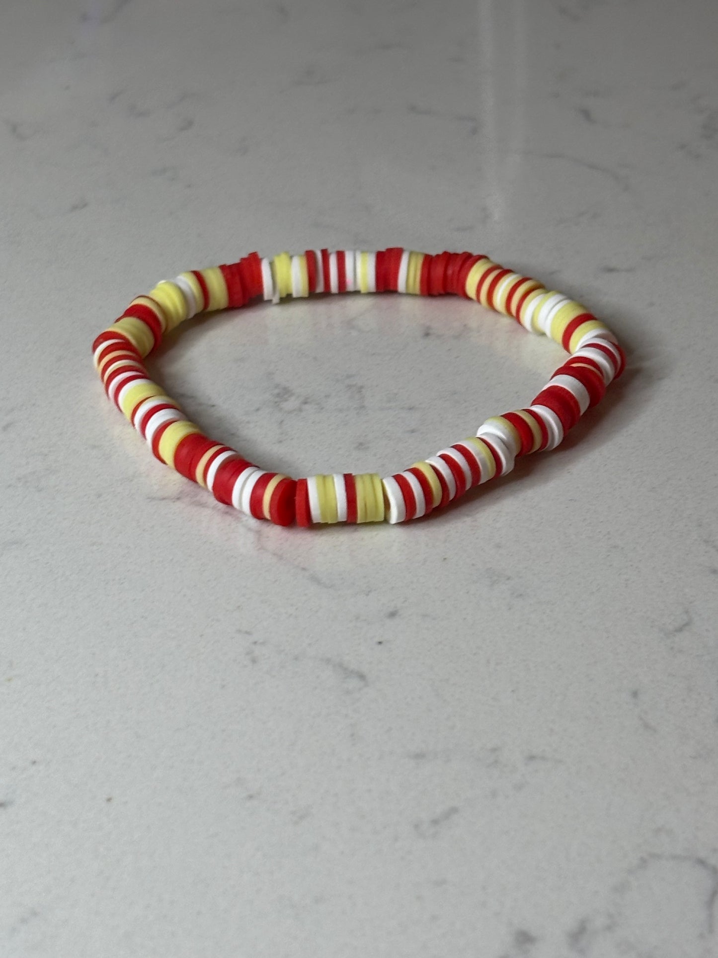 KC clay beaded bracelet