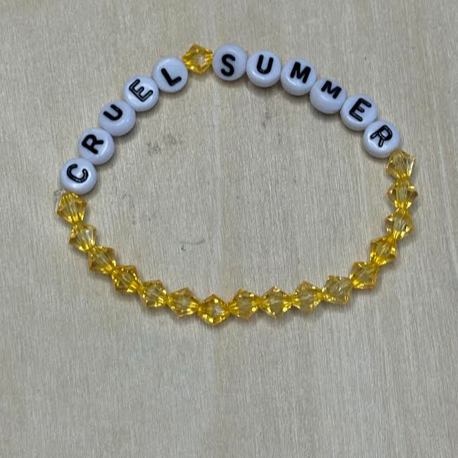 Cruel summer bicone beaded bracelet