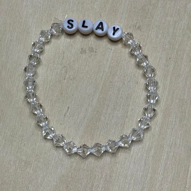 Slay bicone beaded bracelets