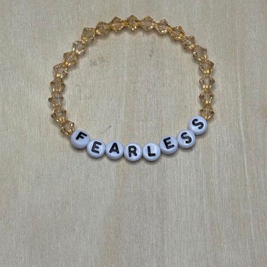 Fearless bicone beaded bracelet