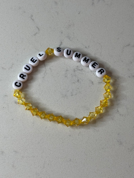 Cruel summer bicone beaded bracelet