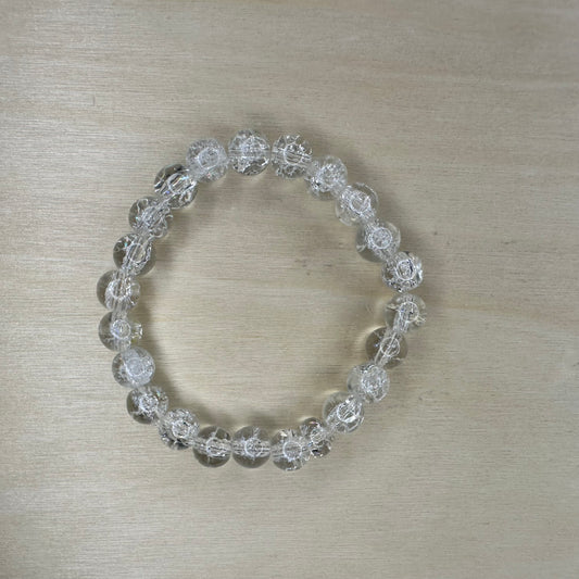 Clear Glass Beaded Bracelet