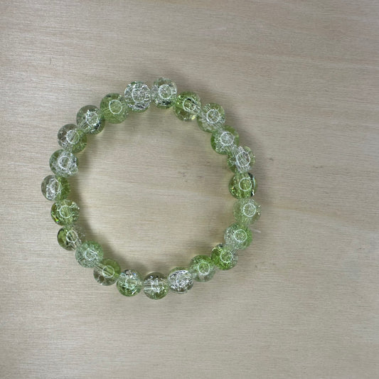 Light Green Glass Beaded Bracelet